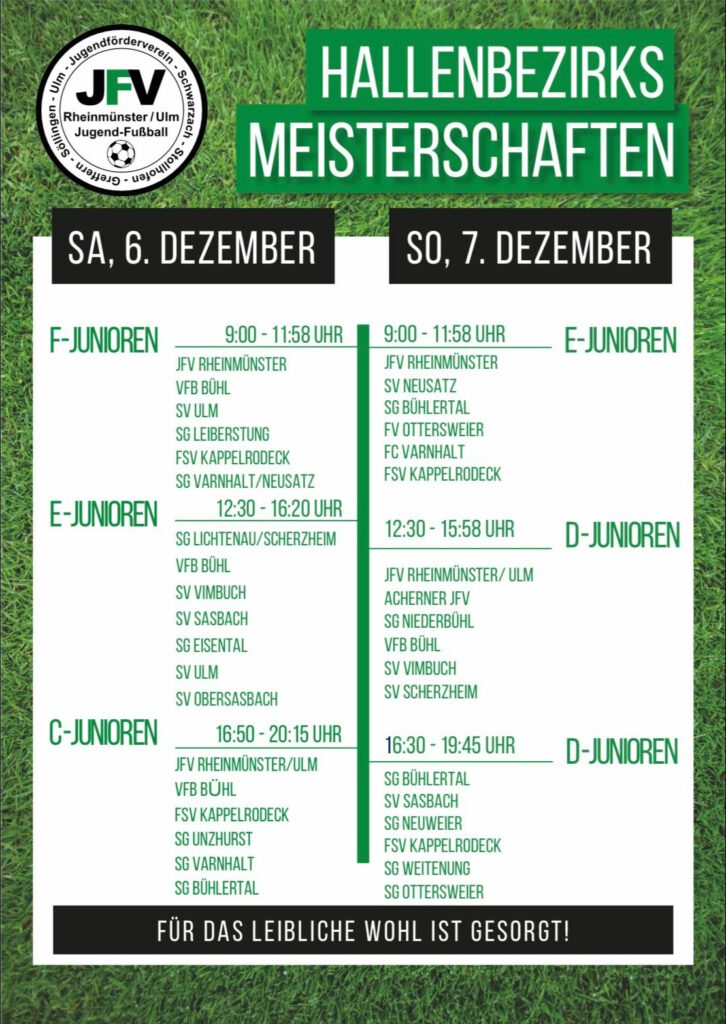 HBFM 2025 Spielplan
